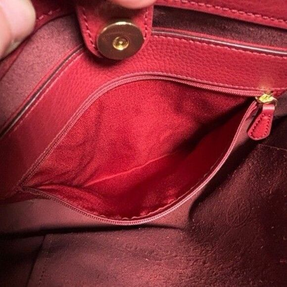 Coach Tote Bag 27 Color Block Horse and Carriage C5775 Bright Violet $328 - Picture 9 of 16